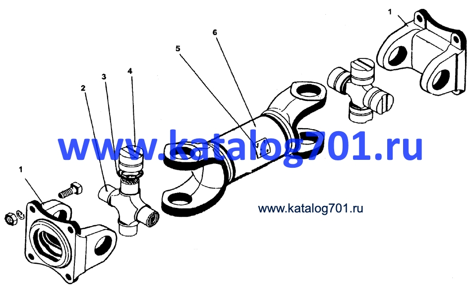 к-702 Вал карданный насоса коробки передач 276.5015.22.09.000