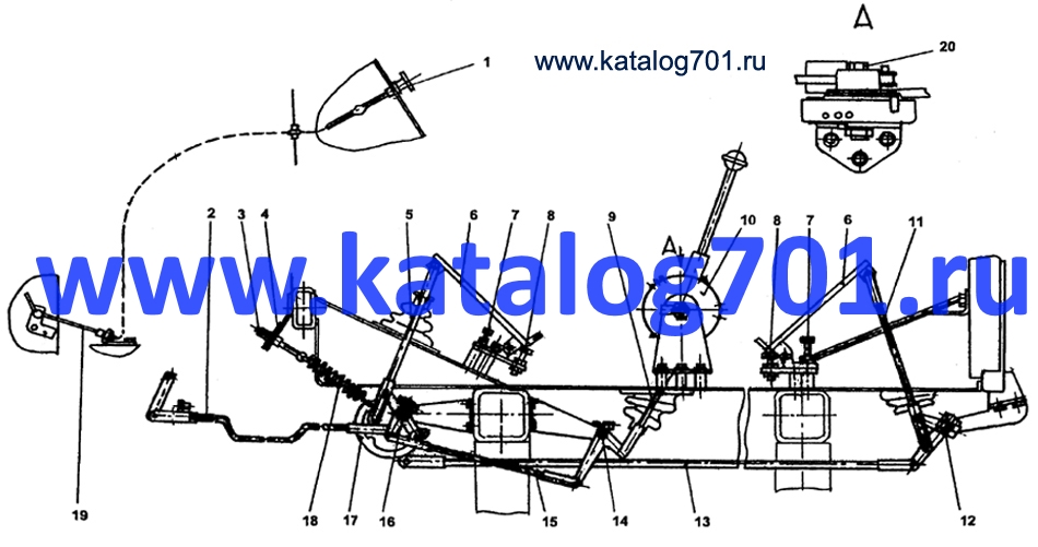 276.5010.11.08.000 к-702 Управление подачей топлива Кировский Завод