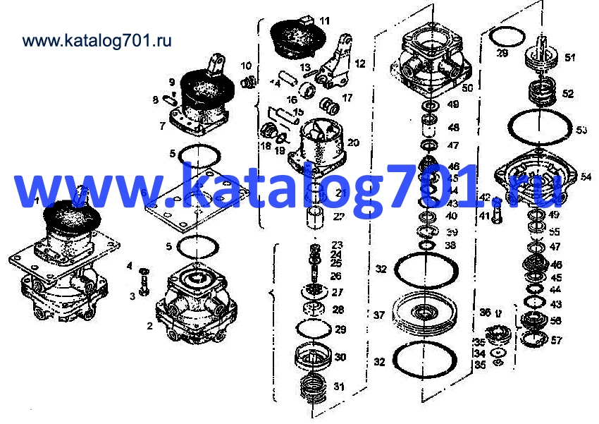 Запчасти Кировец Кировский Завод к-702 Кран тормозной 100.35.14.008