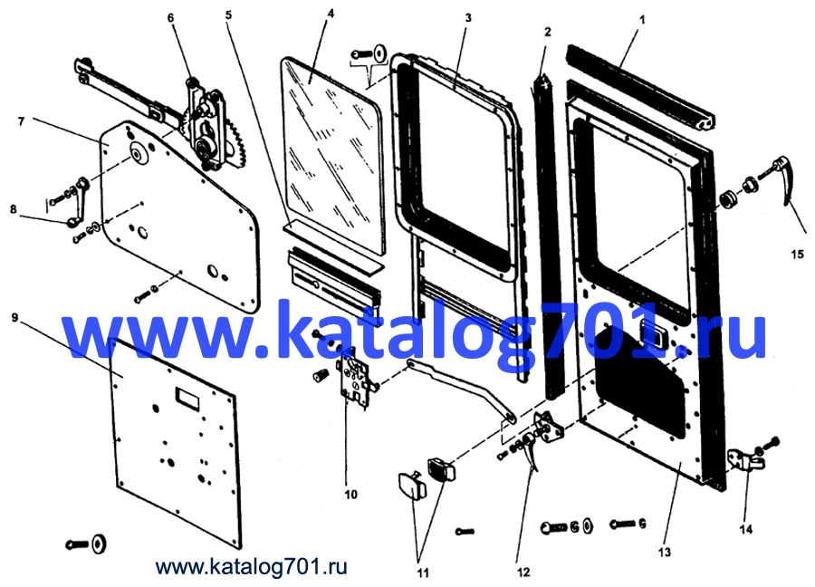 К-702 Дверь левая 225.6010.67.09.000-1 ПК-6